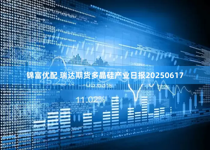 锦富优配 瑞达期货多晶硅产业日报20250617