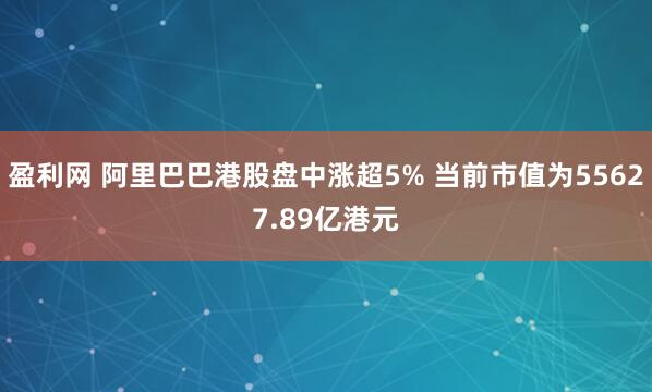 盈利网 阿里巴巴港股盘中涨超5% 当前市值为55627.89亿港元