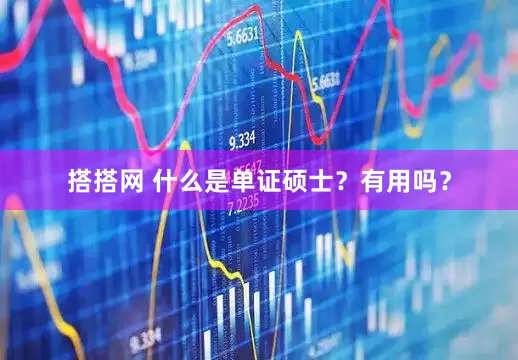 搭搭网 什么是单证硕士？有用吗？