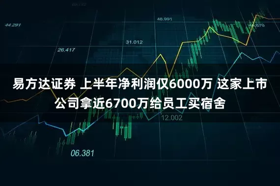 易方达证券 上半年净利润仅6000万 这家上市公司拿近6700万给员工买宿舍